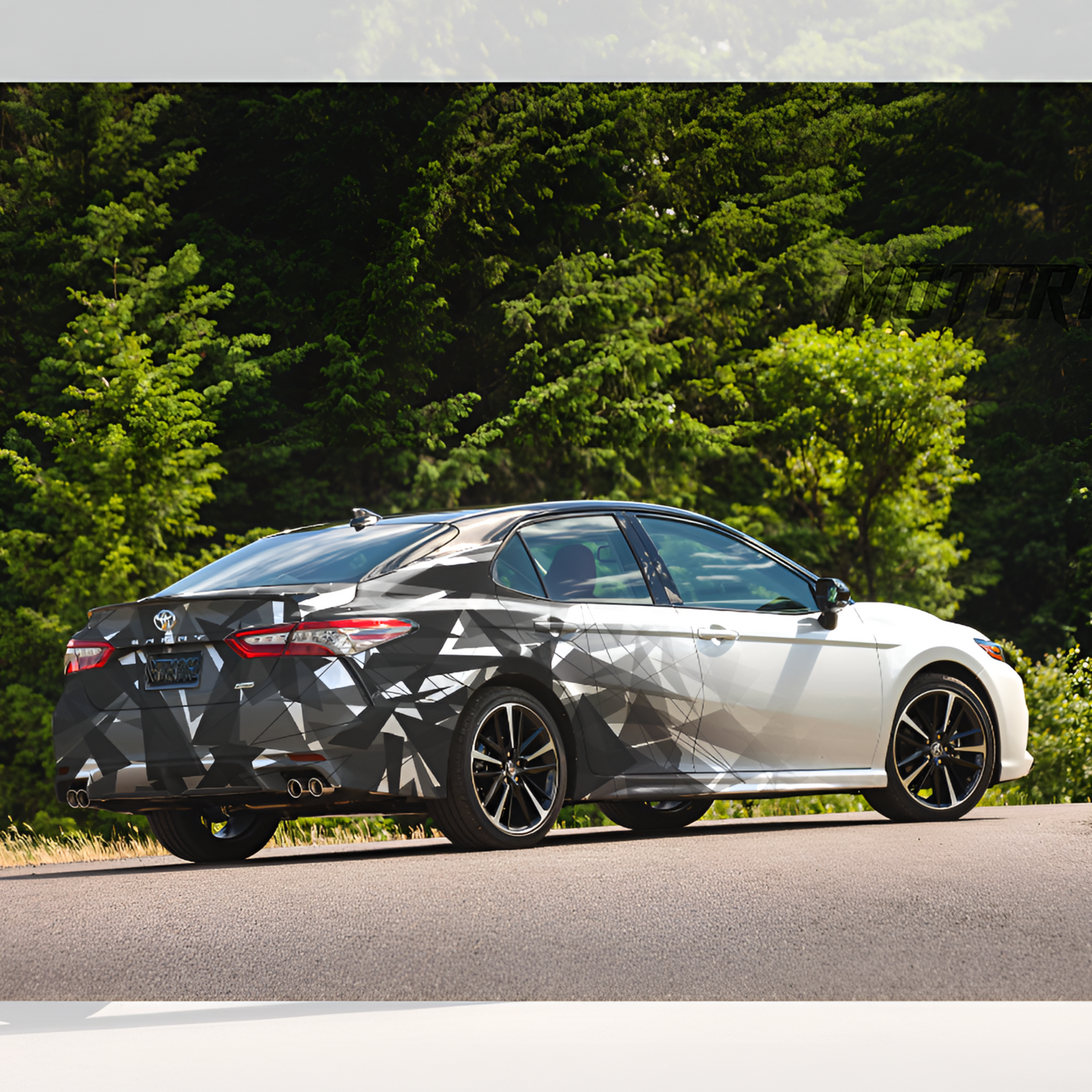 Gray Shades Crystal Sides & Rear Car Graphics for All Cars (Both Sides and Rear)