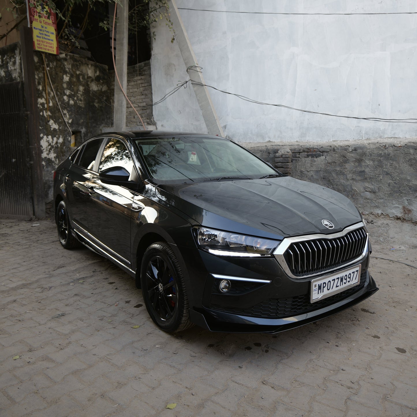 MOTORIK METAL Bumper Protectors | Fit For All SKoda Cars | 5Pcs Black