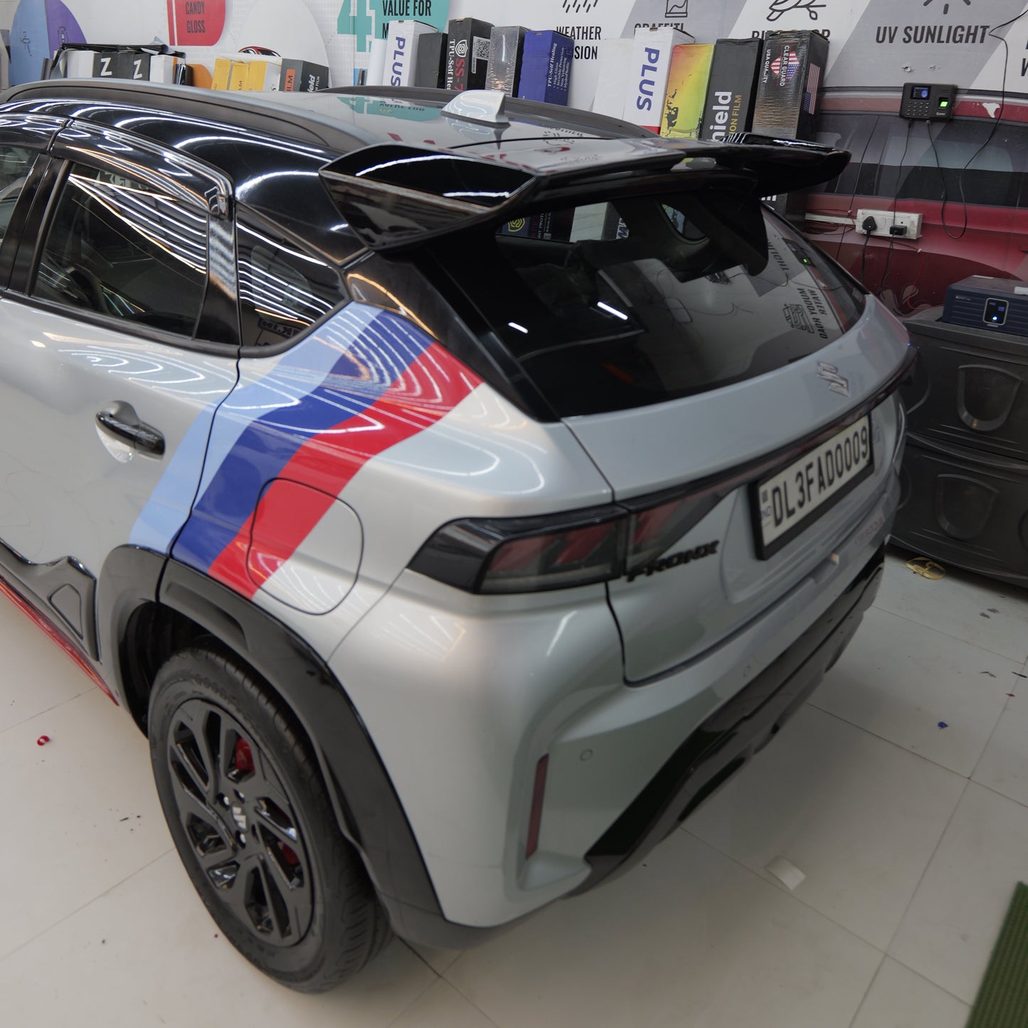 MOTORIK 3 Colours Sides Graphics Compatible with All Cars (Both Sides) Only strips