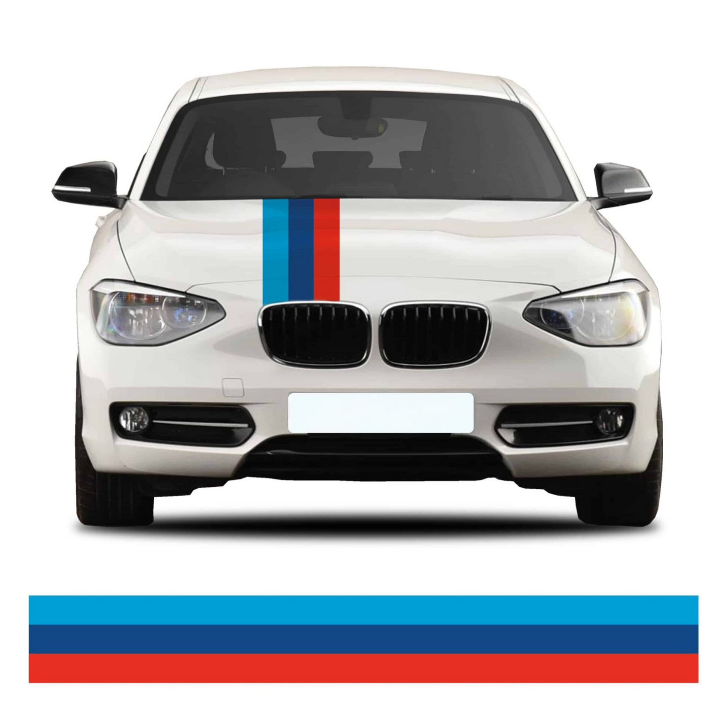 Motorik Tricolor Racing Bonnet Strips Fit for all cars