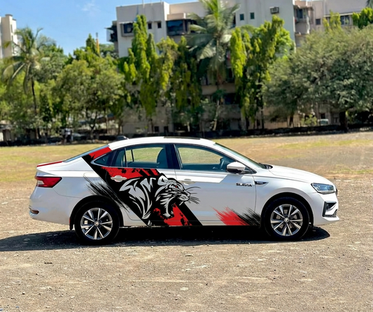 Motorik Roaring Lion Sides Graphics for Sedan Cars (Both Side)