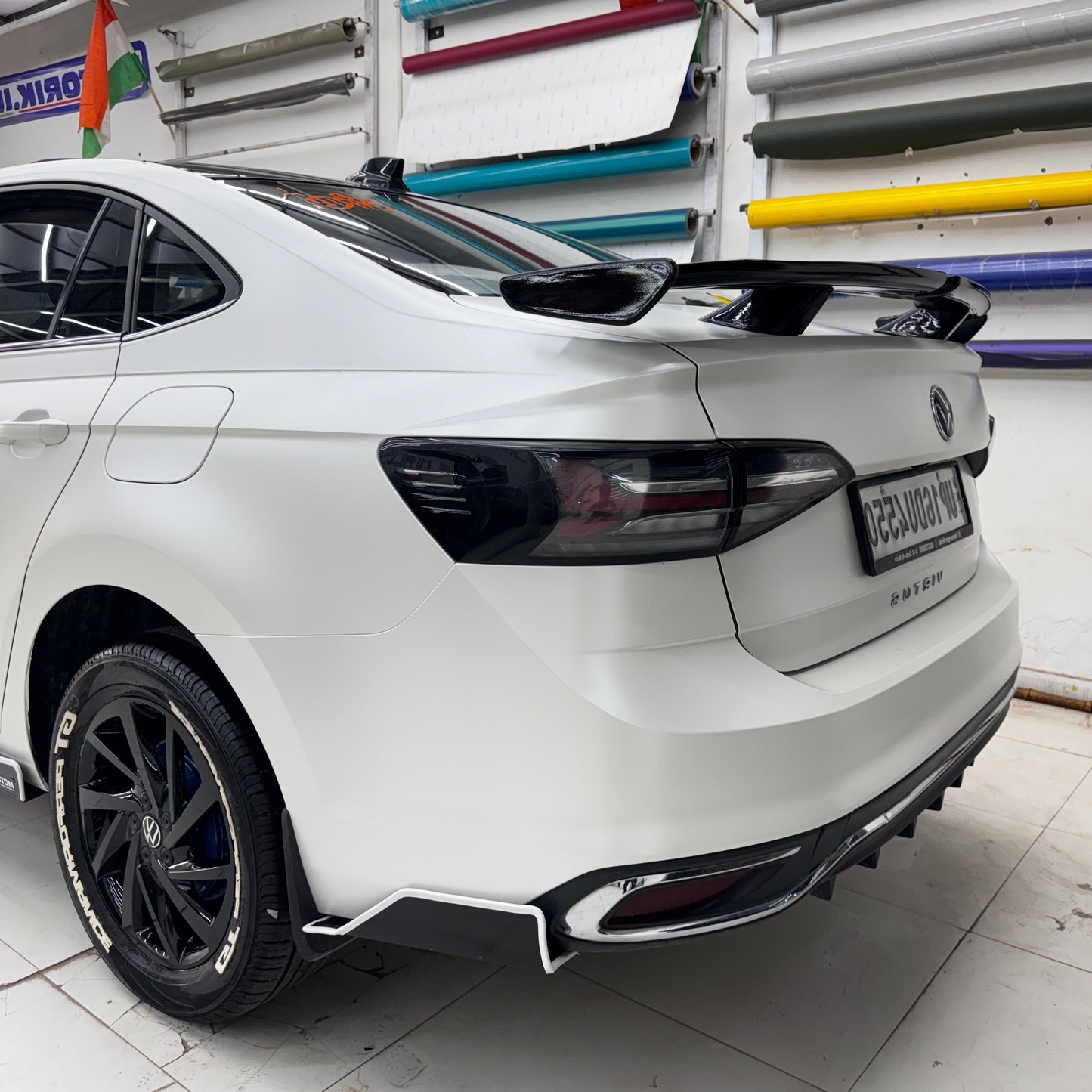 Motorik GT Spoiler FOR Virtus | Sporty Rear Spoiler for Sedan Car