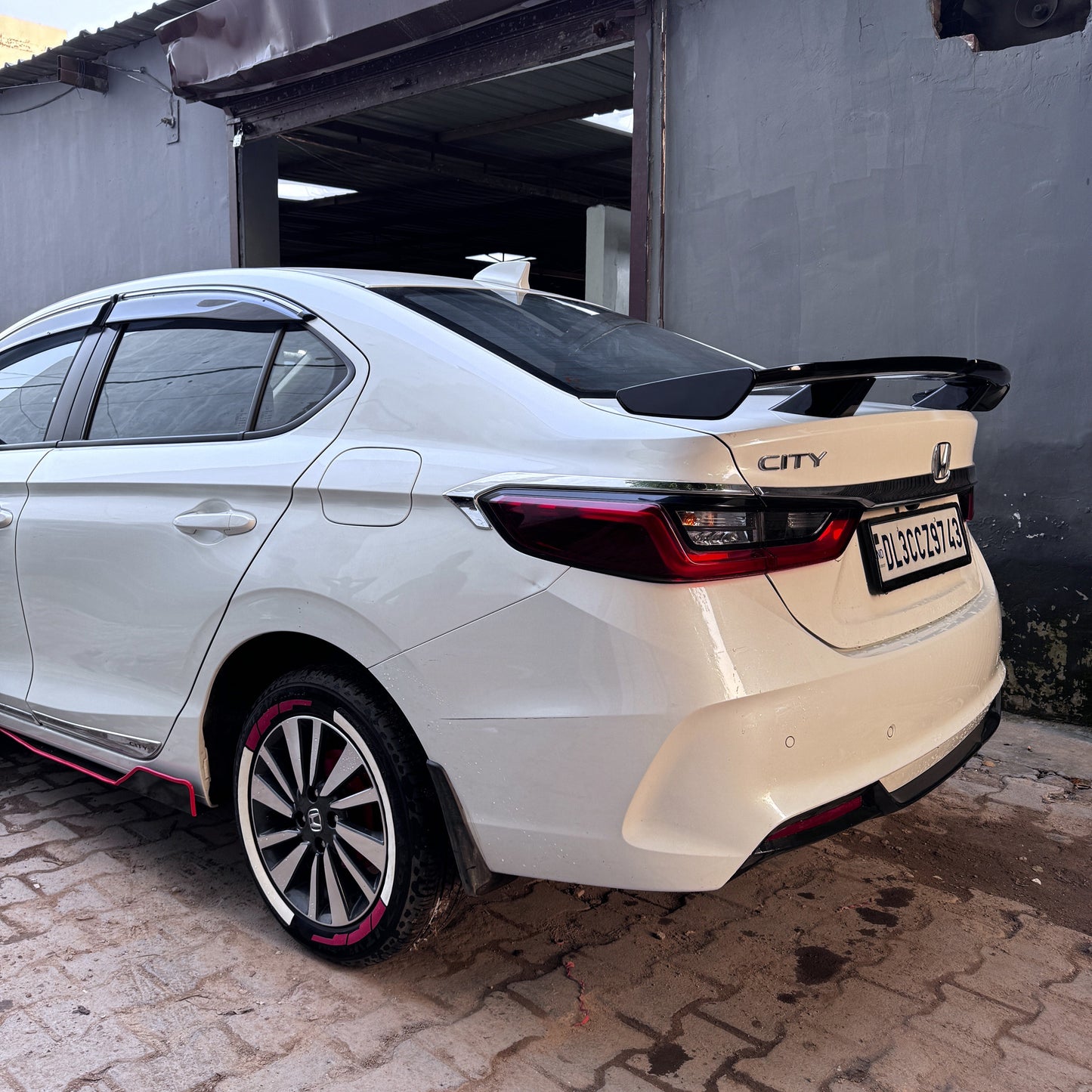 Motorik Metal Bumper Protector | Fit for Honda City ALL Models | 5Pcs Red