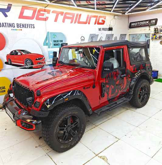 Motorik Black Panther SUV/XUV Car Side Graphics (Both Sides)