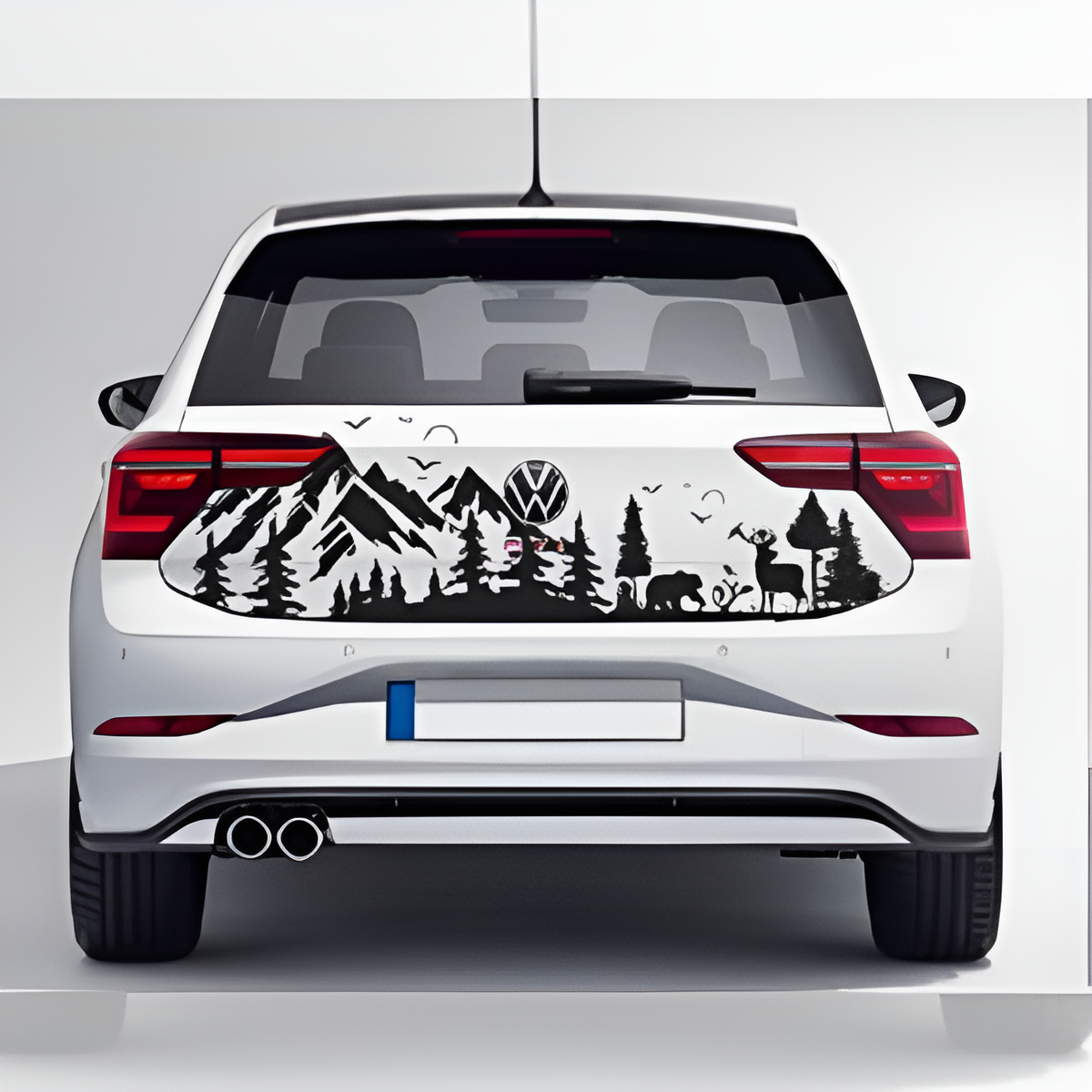 MOTORIK Nature Sketch Style Car Rear Diggi Decal
