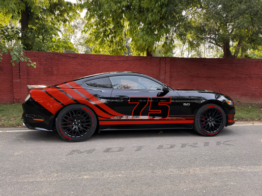 Sport 75 curve layer Side Car Graphics for All Sports Car (both side)