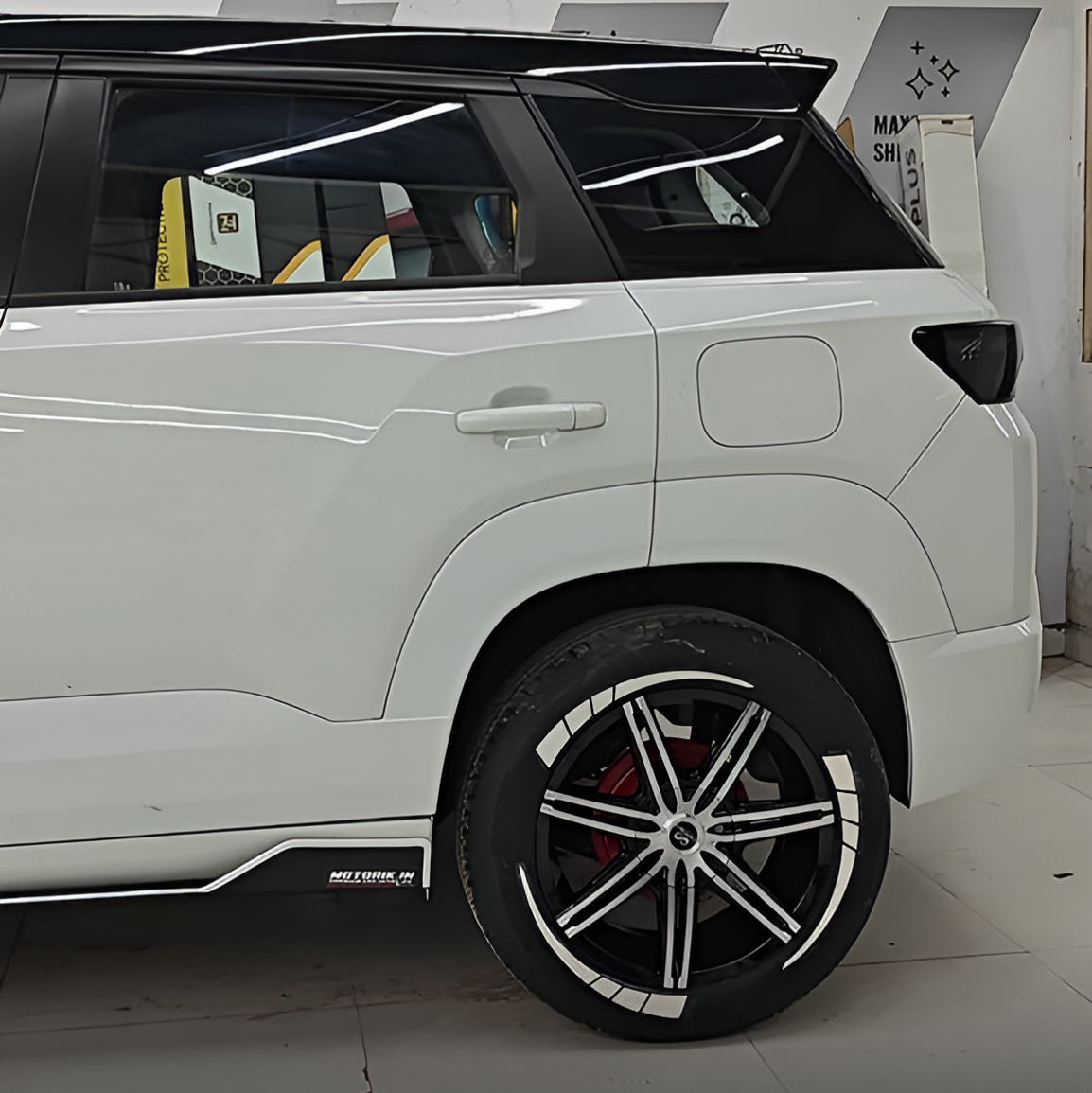Motorik METAL Bumper Protectors | Fit For Brezza All Models | 5Pcs White