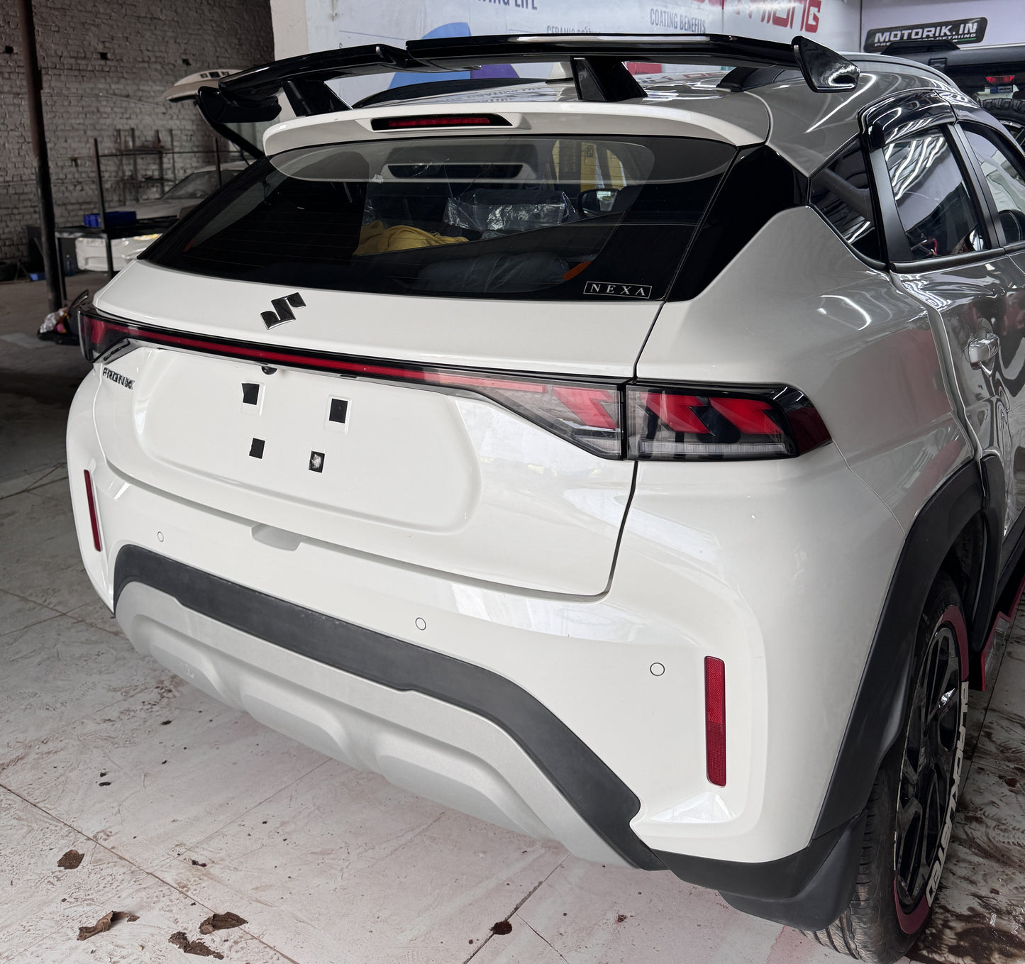 Motorik GT Dual-Layer Spoiler | Compatible Maruti Fronx | Sporty Roof Spoiler for Bold SUV Look