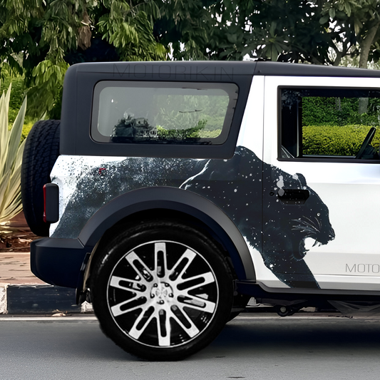 Motorik Stealth Panther for Thar & Thar Roxx Car Side Graphics (Both Sides)