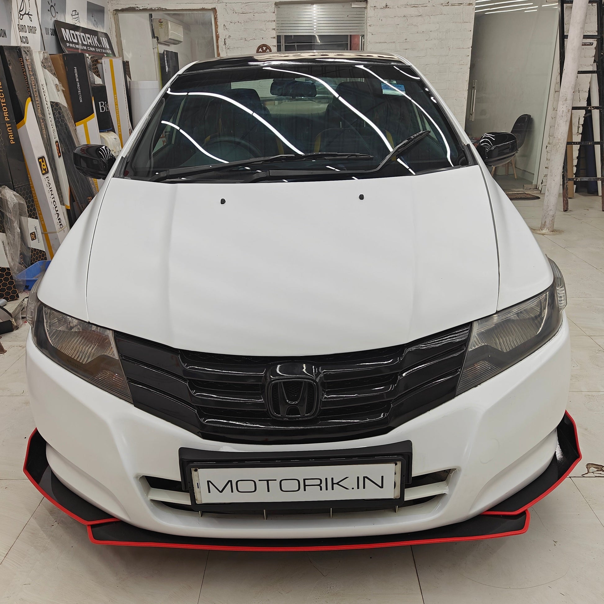 Honda car skirtings set of five splitters for enhanced vehicle styling and protection