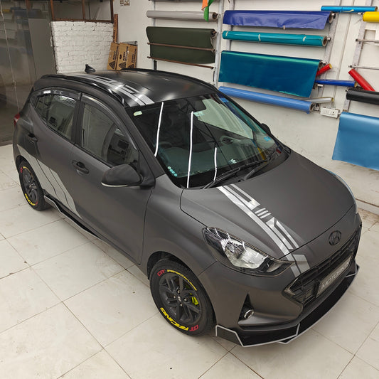 Motorik Detailing Grand i10 Nios bumper protectors showcasing a sleek design for car customization