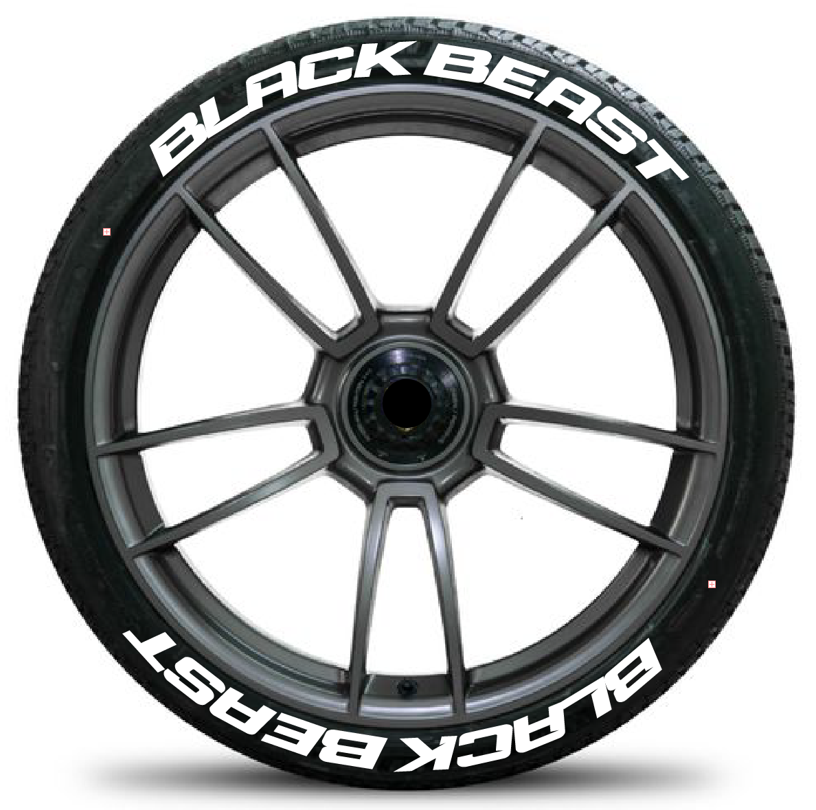 Motorik Detailing Black Beast Tyre Sticker for Stylish Wheel Customization