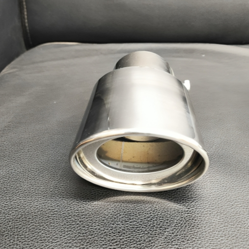 Premium car exhaust tips made of polished stainless steel for enhanced vehicle performance
