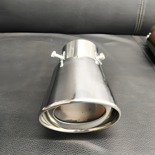Shiny premium car exhaust tips with a polished finish for enhanced vehicle performance