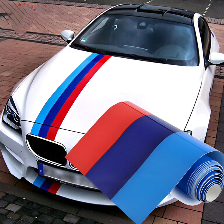 Motorik Tricolor Racing Bonnet Strips Fit for all cars