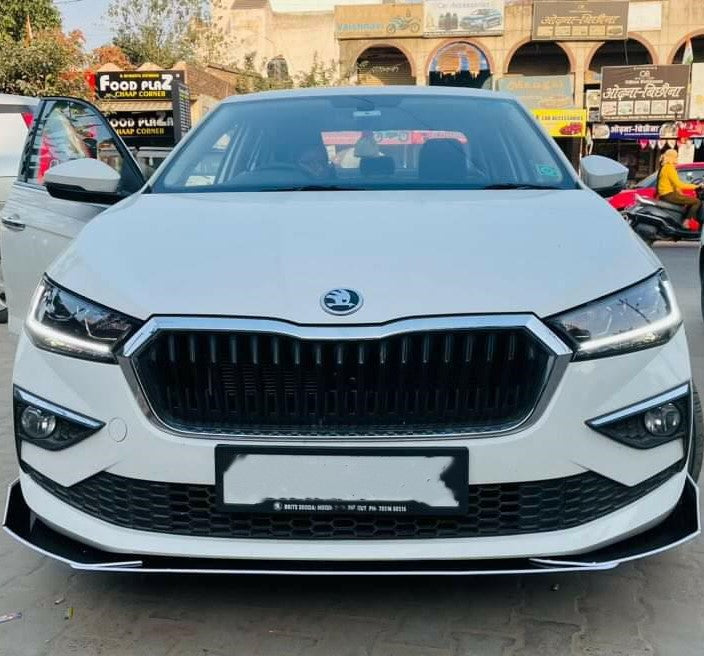 Set of Skoda Slavia splitters for enhanced aerodynamics and stylish car appearance