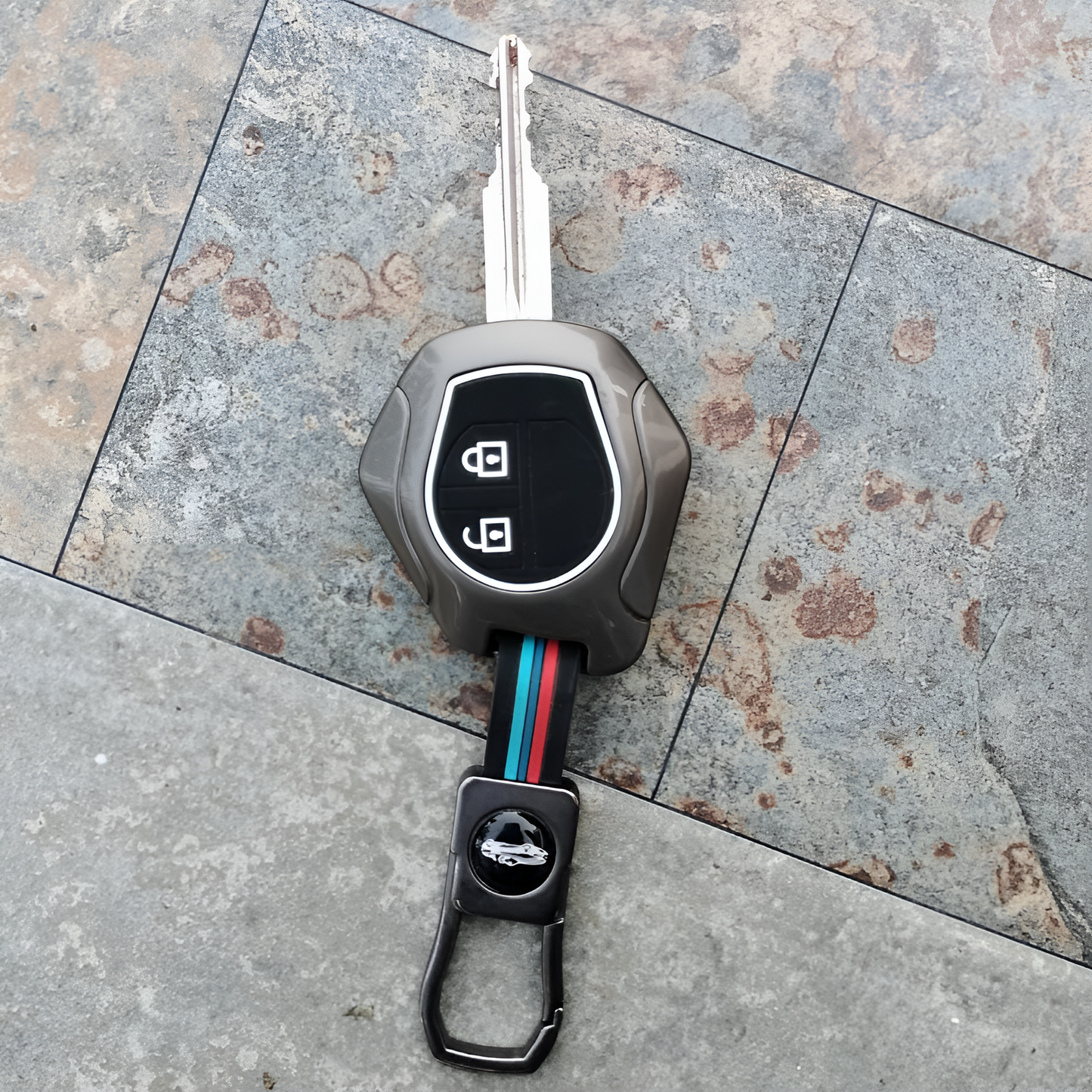 Stylish Suzuki key cover metal in sleek design, perfect for stylish key protection