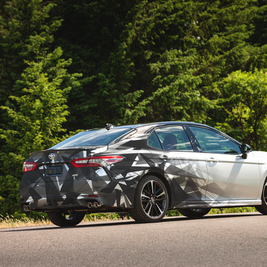 Gray Shades Crystal Sides & Rear Car Graphics for All Cars (Both Sides and Rear)