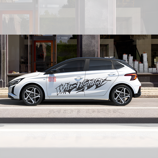 wild instinct-graphic Sides Car Graphics for All Cars (Both Sides)