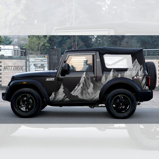 Thar-Mountain-theme Car Side Graphics for SUV/XUV (Both Sides)