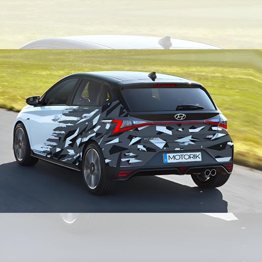i20 Crystal Sides & Rear Car Graphics for All Cars (Both Sides and Rear)