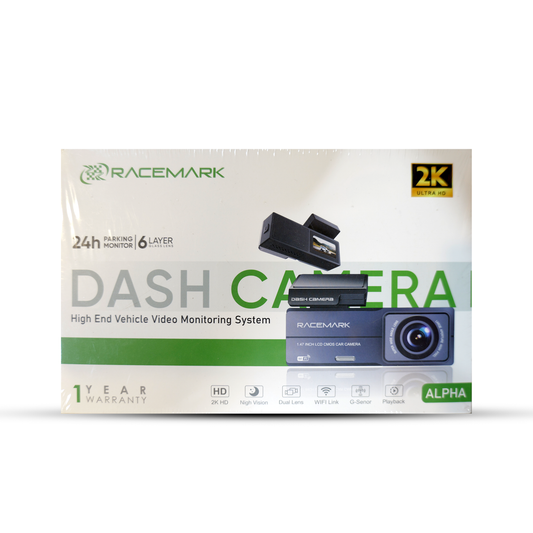 RACEMARK 2K Dual Lens Dash Camera