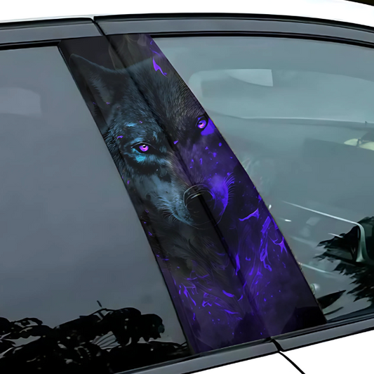 MOTORIK B- PILLAR GRAPHICS ( BLUE WOLF) With Life Time Colour Fading Warranty