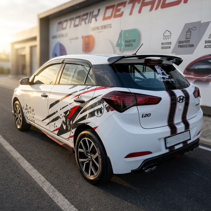 MOTORIK Z Theme Red & Black Graphics Compatible with All Cars (Both Sides)