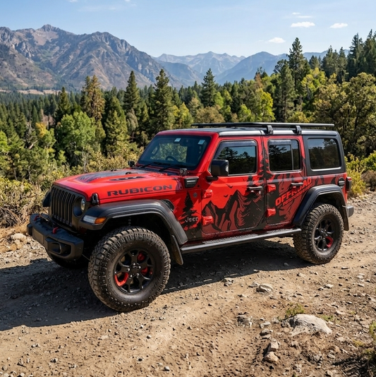 MOTORIK Adventure Theme Graphics For Jeeps SUV/XUV Car Side Graphics (Both Sides)