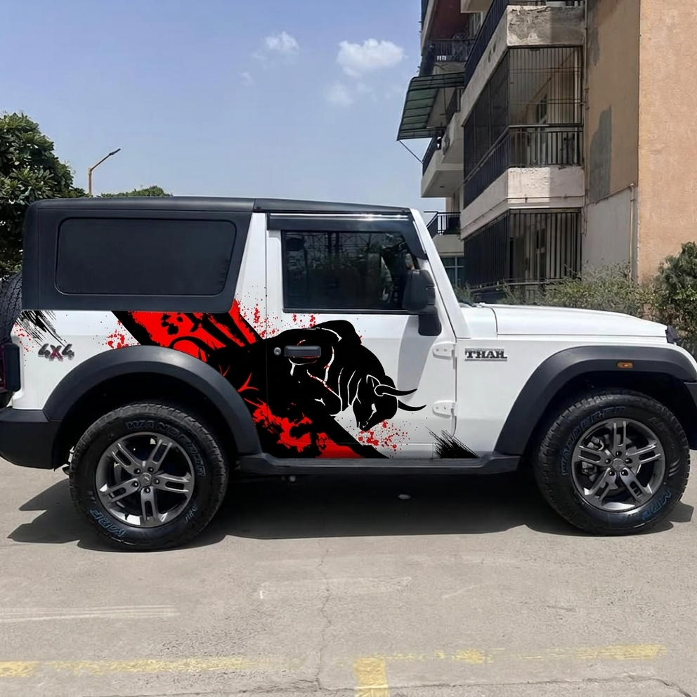 Motorik Bull SUV/XUV Car Side Graphics (Both Sides)
