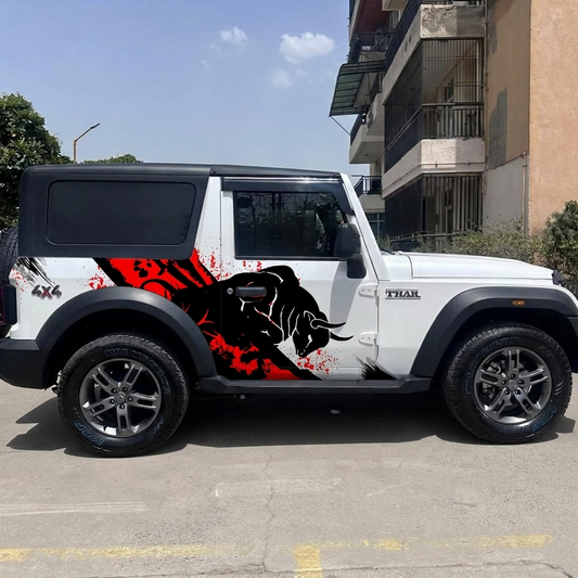 Motorik Bull SUV/XUV Car Side Graphics (Both Sides)