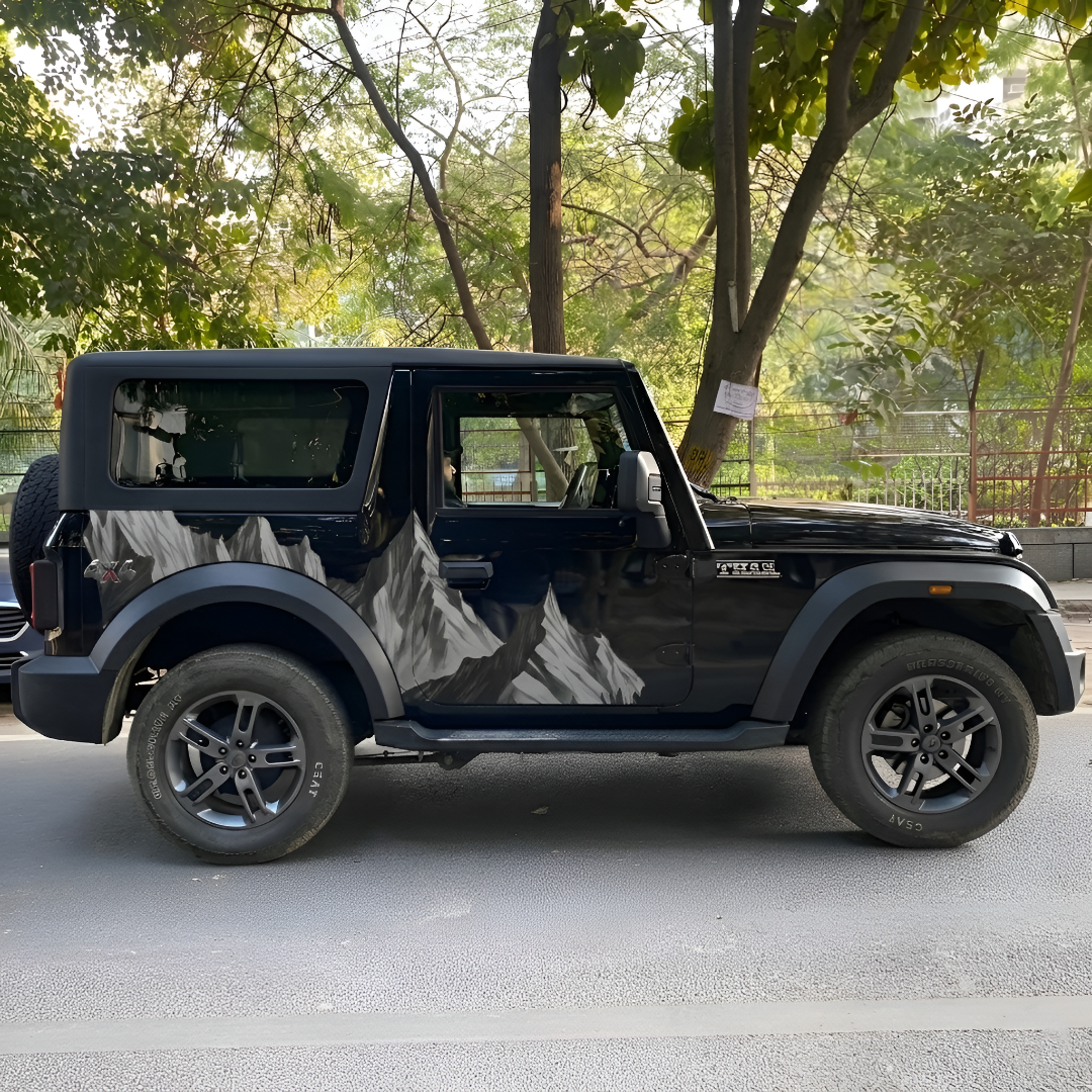 Thar-Mountain-theme Car Side Graphics for SUV/XUV (Both Sides)