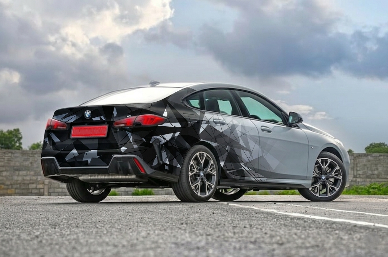 Gray Shades Crystal Sides & Rear Car Graphics for All Cars (Both Sides and Rear)