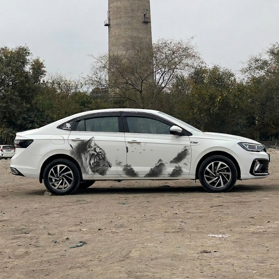 Motorik Lion ThemeCar Side Graphics for All Cars (Both Sides)