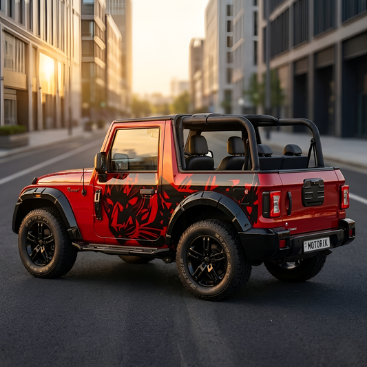 Motorik Black Panther SUV/XUV Car Side Graphics (Both Sides)