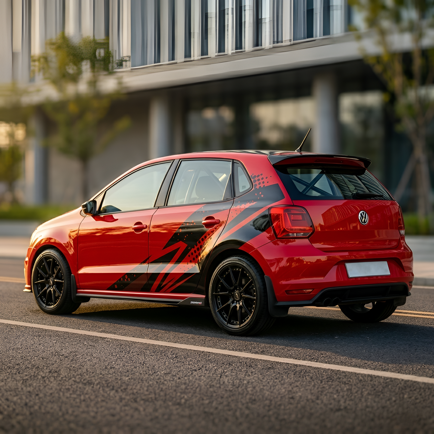 Motorik Abstract Side Car Graphics Compatible for all cars (Both Side)