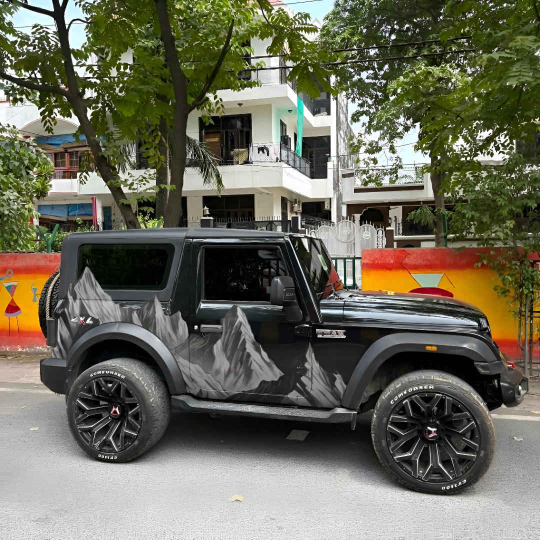 Thar-Mountain-theme Car Side Graphics for SUV/XUV (Both Sides)