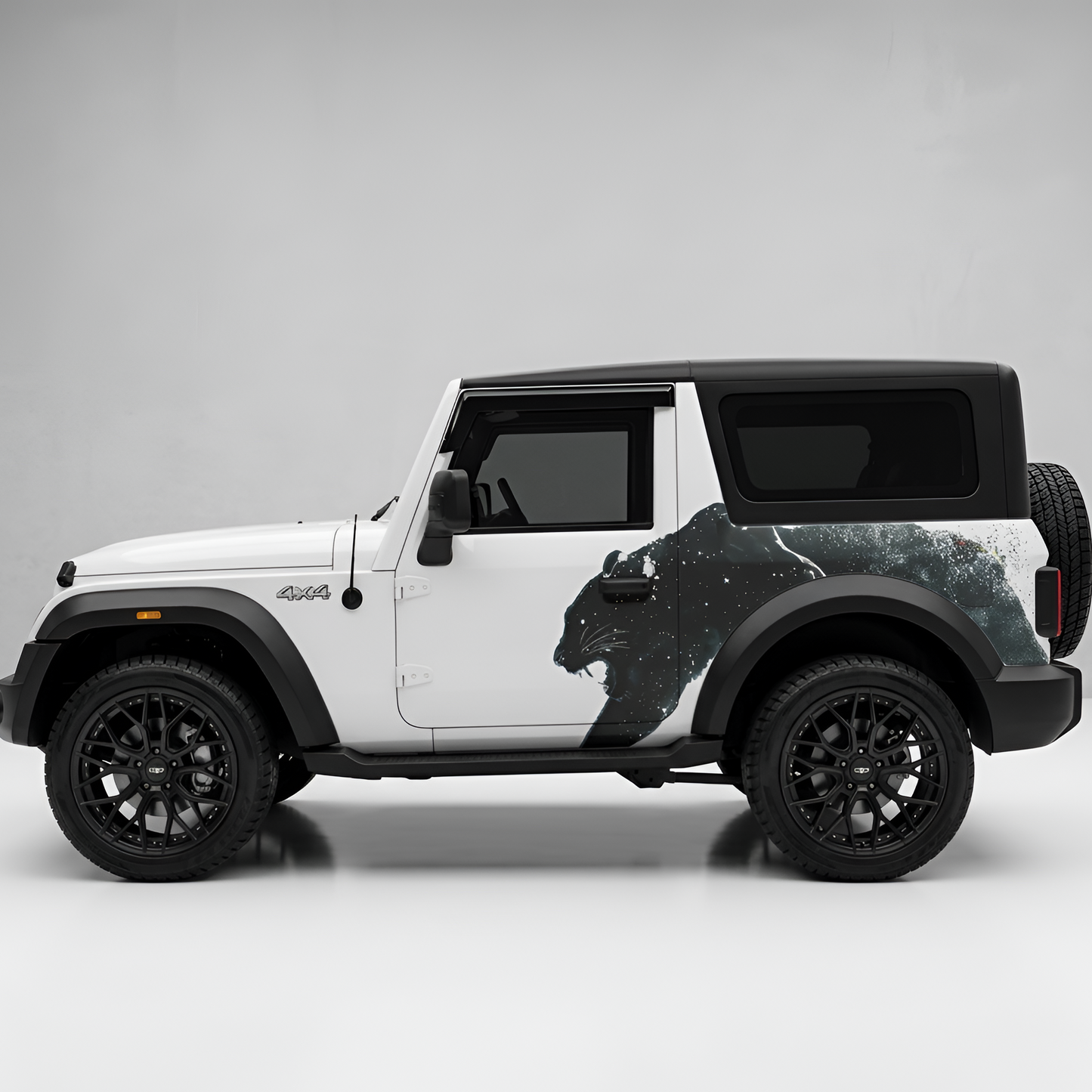 Motorik Stealth Panther for Thar & Thar Roxx Car Side Graphics (Both Sides)