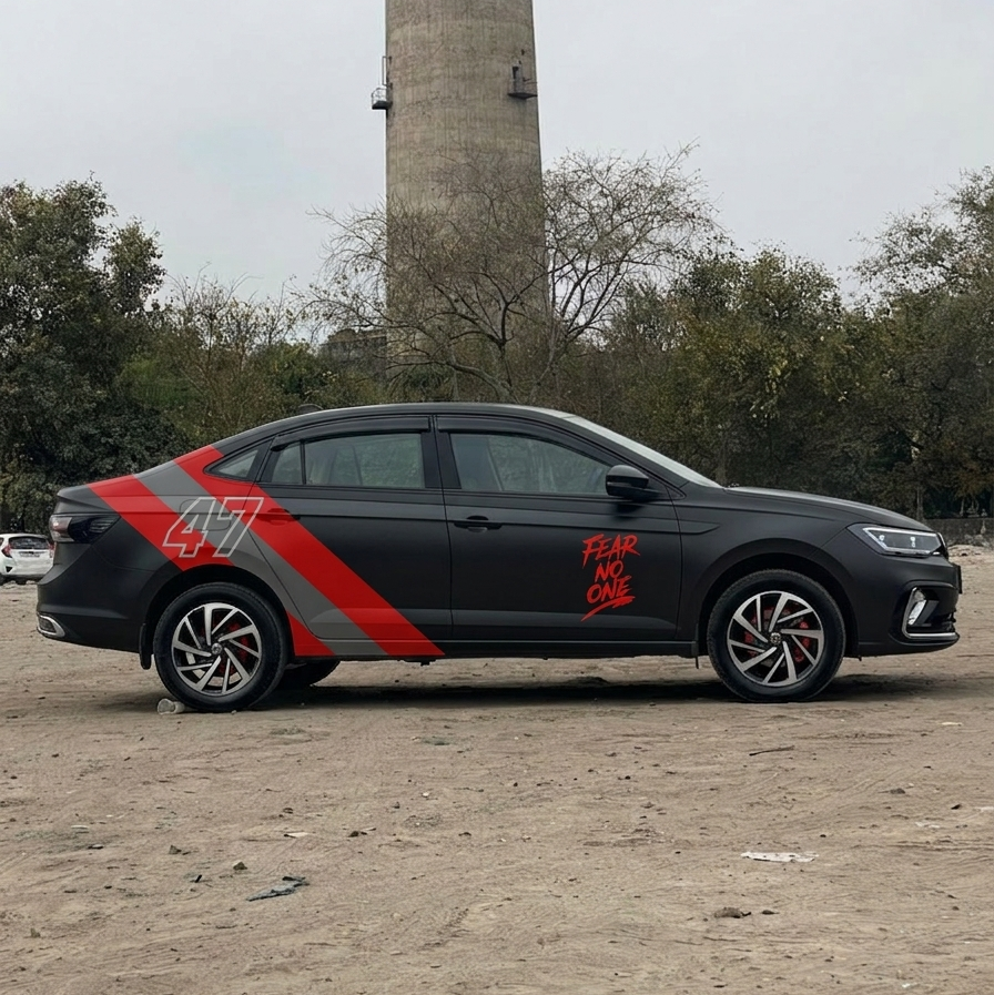 Sports Theme Sides Car Graphics for All Sedan Car (both side)