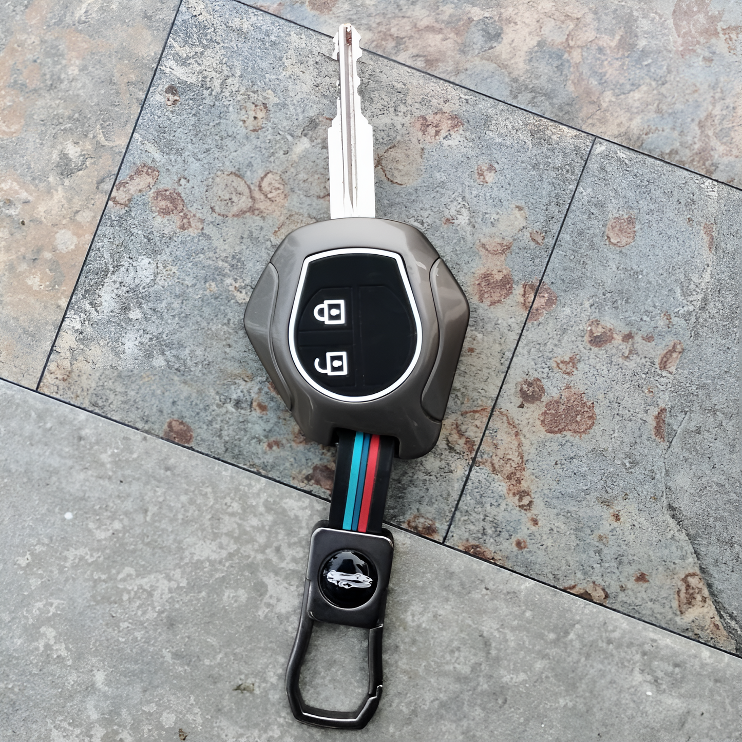 Motorik Premium Metal Key Cover Compitable for Suzuki Swift | Ertiga | Wagonr | Celerio | Swift Dzire | Alto | Fronx | Breza | S Presso | Ignis 2 Button Remote Key