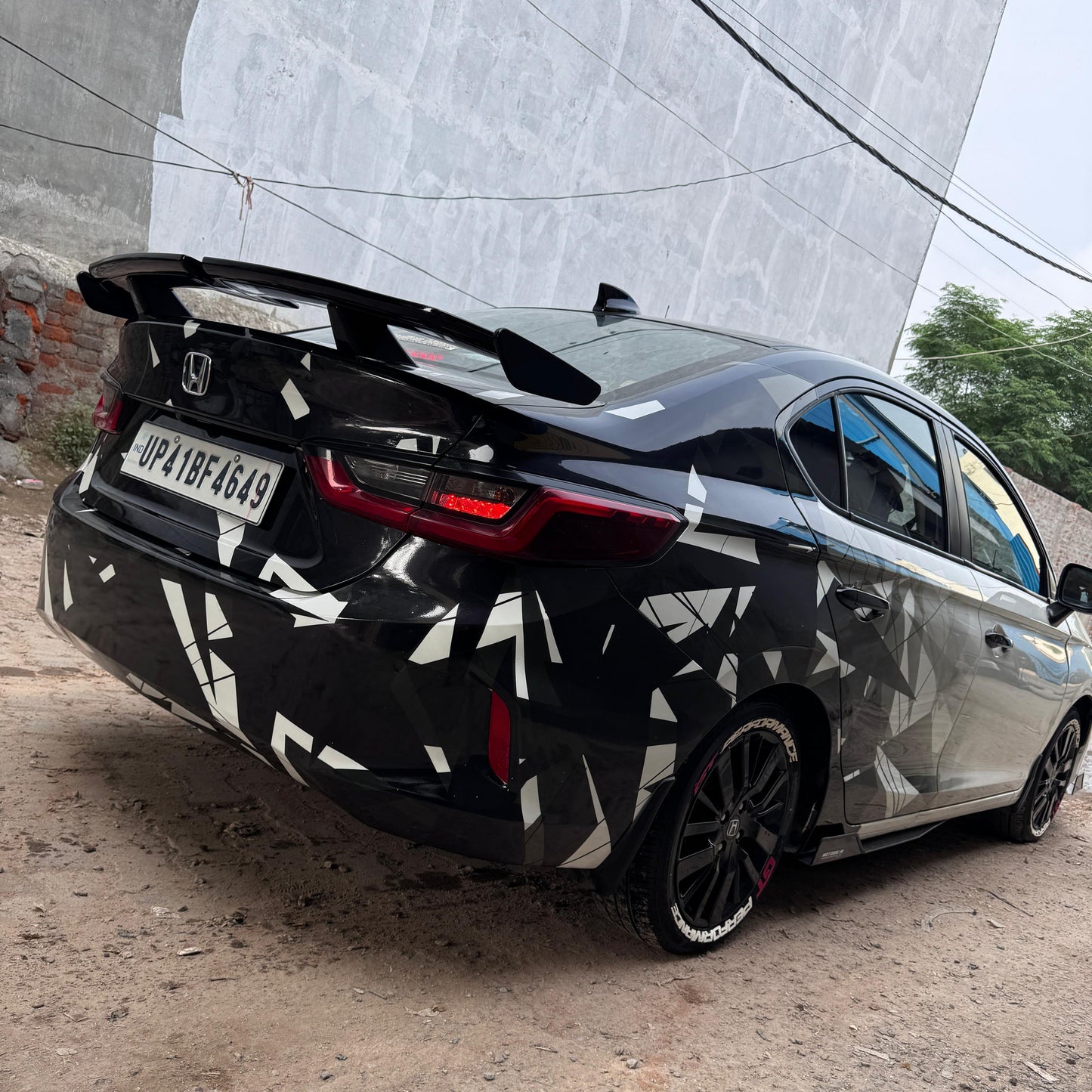 Gray Shades Crystal Sides & Rear Car Graphics for All Cars (Both Sides and Rear)