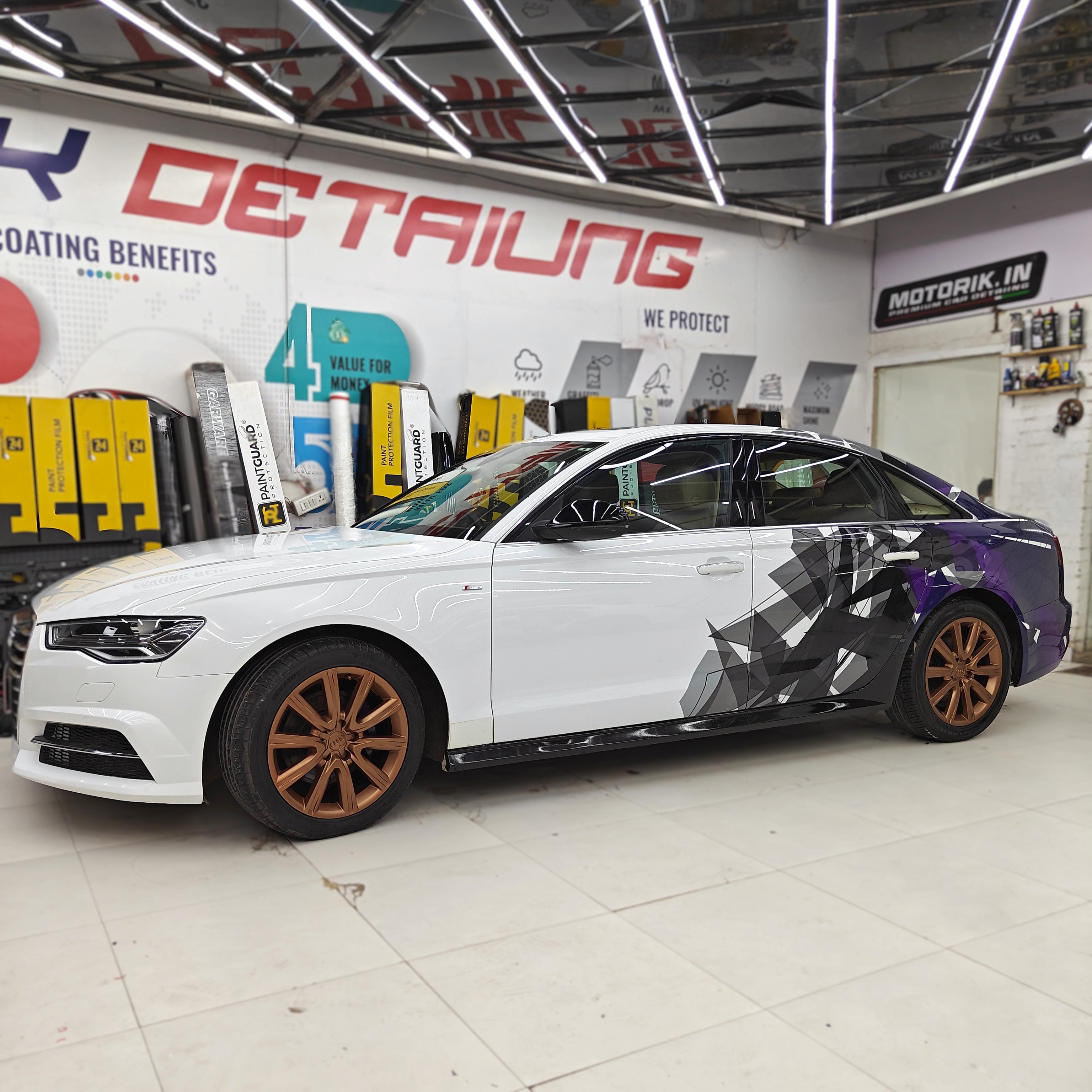 Custom Sedan Car Graphics & Decals for a Bold Look | Motorik Detailing