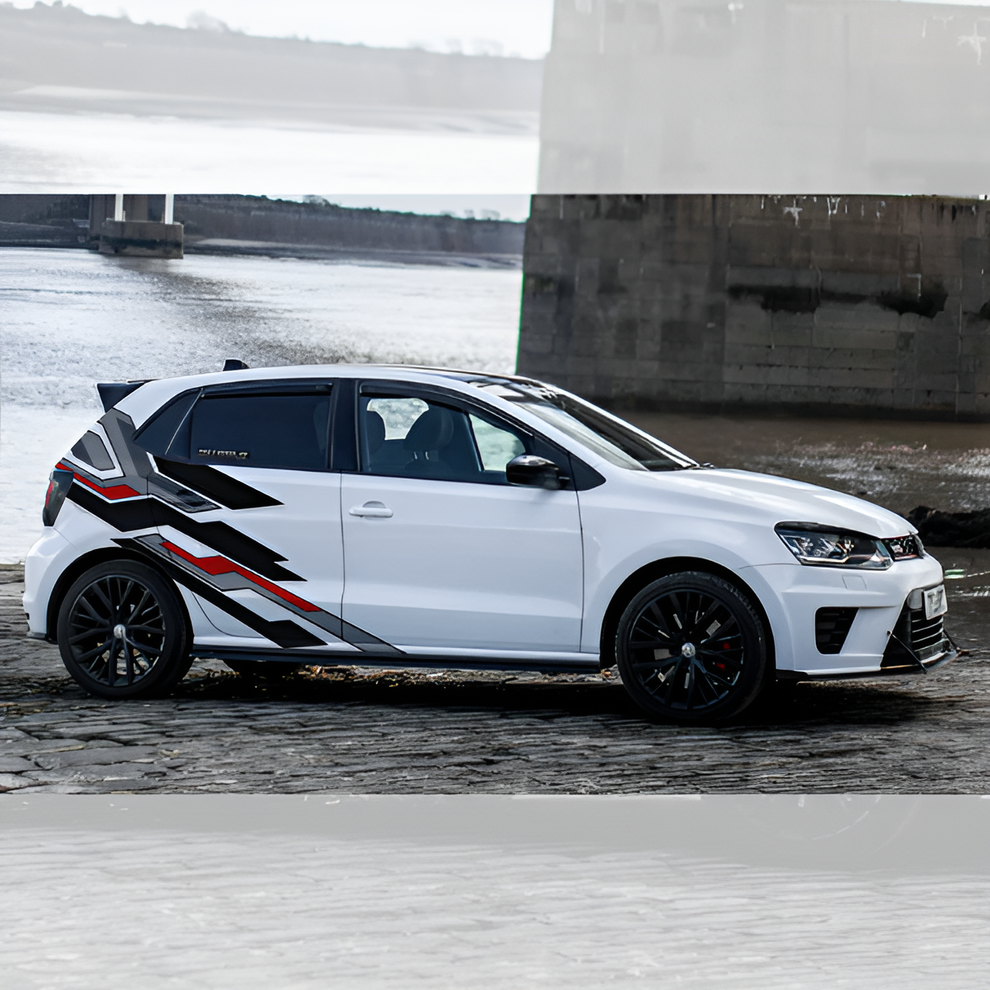 Hatchback Car Abstract Side Graphics for All Cars | Motorik Detailing
