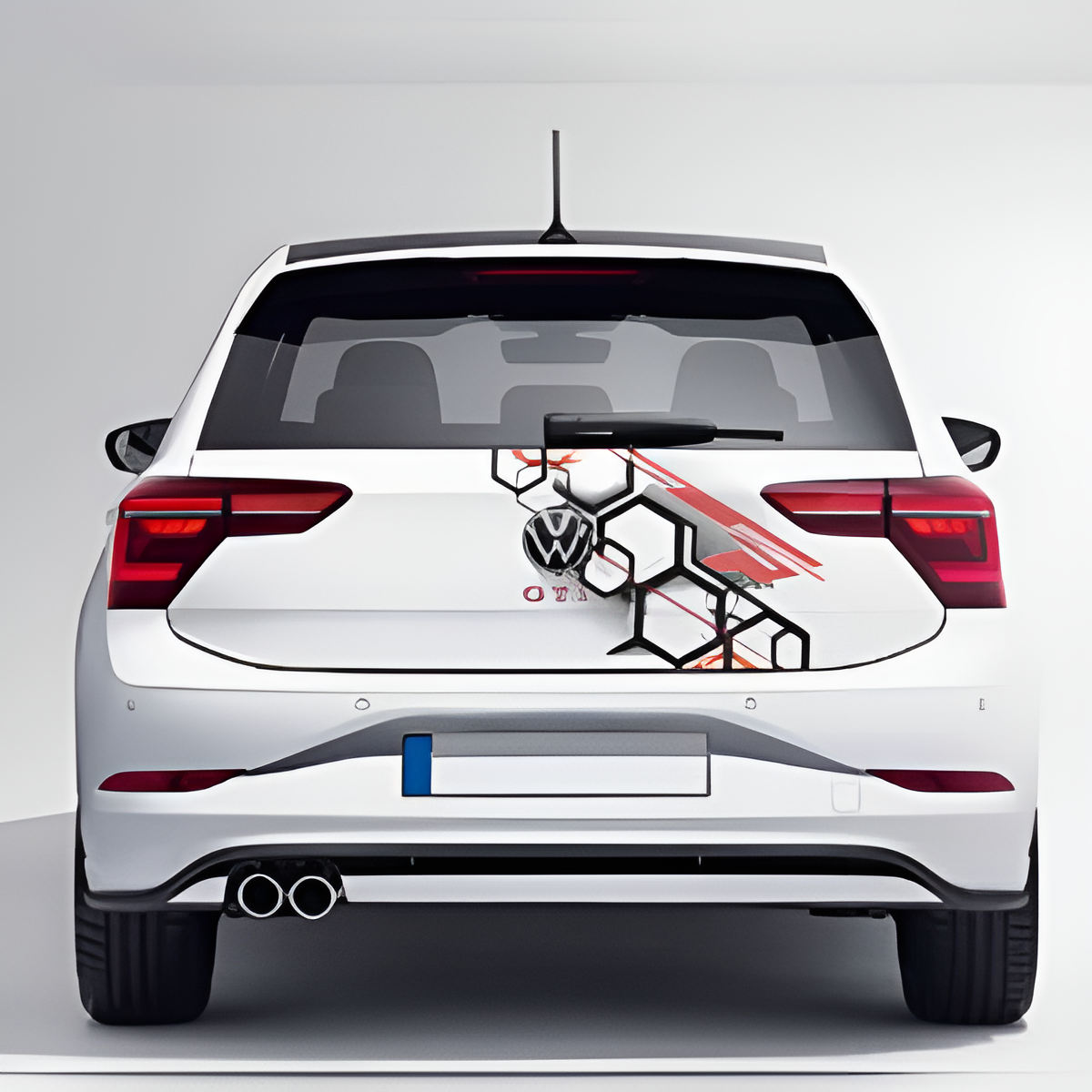 Motorik Hexagonal Design Diggi Decals for all  Cars