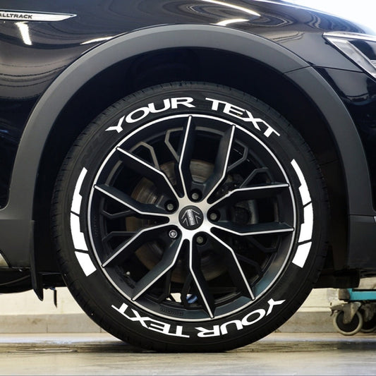 Design Your Own Car Tyre Sticker with Strips / Gun Strips