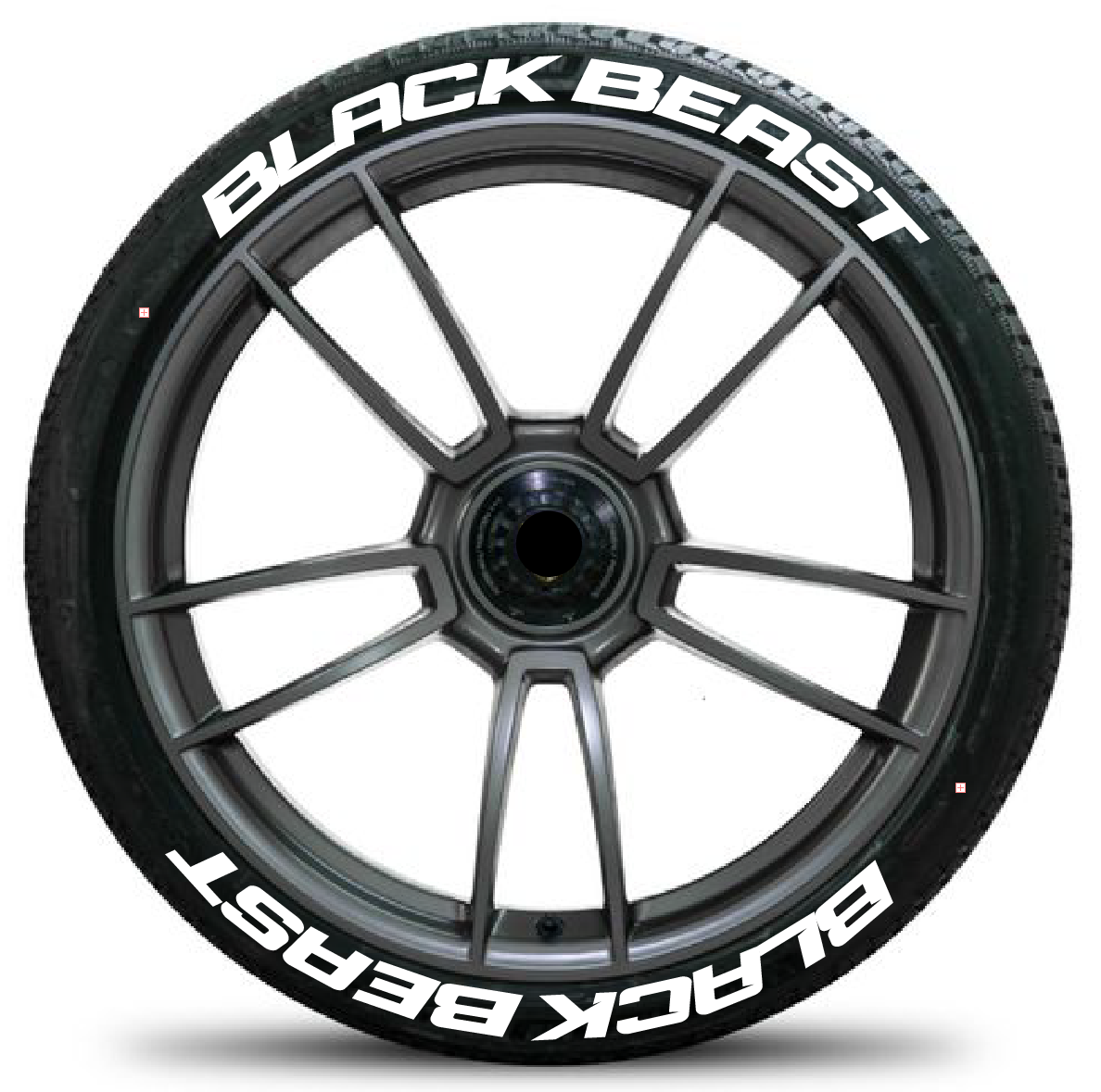 MOTORIK RUBBER TIRE STICKERS KIT- BLACKBEAST(W) -FOR 14 TO18 INCH WHEELS (SET FOR 4 WHEELS)