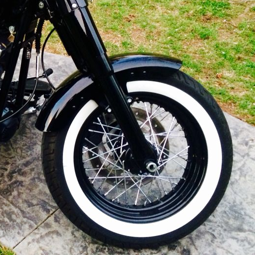 Motorik Full ARC 1.5 Inch Bike Strips Rubber Tyre Stickers – Permanent Lettering Kit (Set of 2 Tyres both sides)