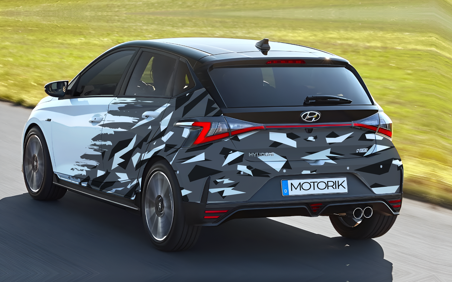 i20 Crystal Sides & Rear Car Graphics for All Cars (Both Sides)