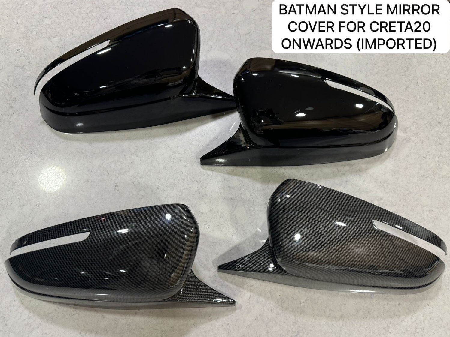 Glossy Black M Style Mirror Caps For BMW 5 Series G30 G31 2017+ (LHD Only)