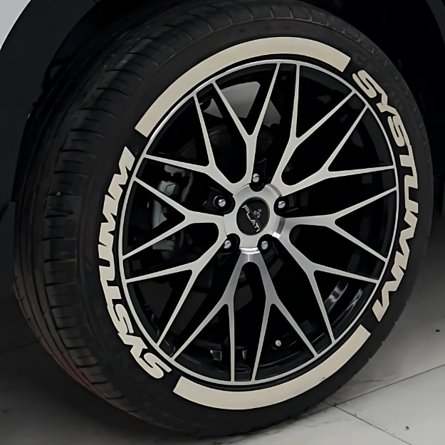 SYSTUMM Tyre Stickers - Permanent Rubber Lettering Kit for 15-21 ...